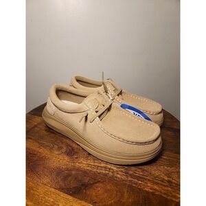HEYDUDE Wally COMF Suede Tan Size 8, Men's Shoes, Men's Slip-on Loafers,
